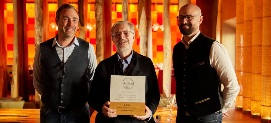 Consorzio Alto Adige, il premio per la cultura del vino a Daniele Cernilli